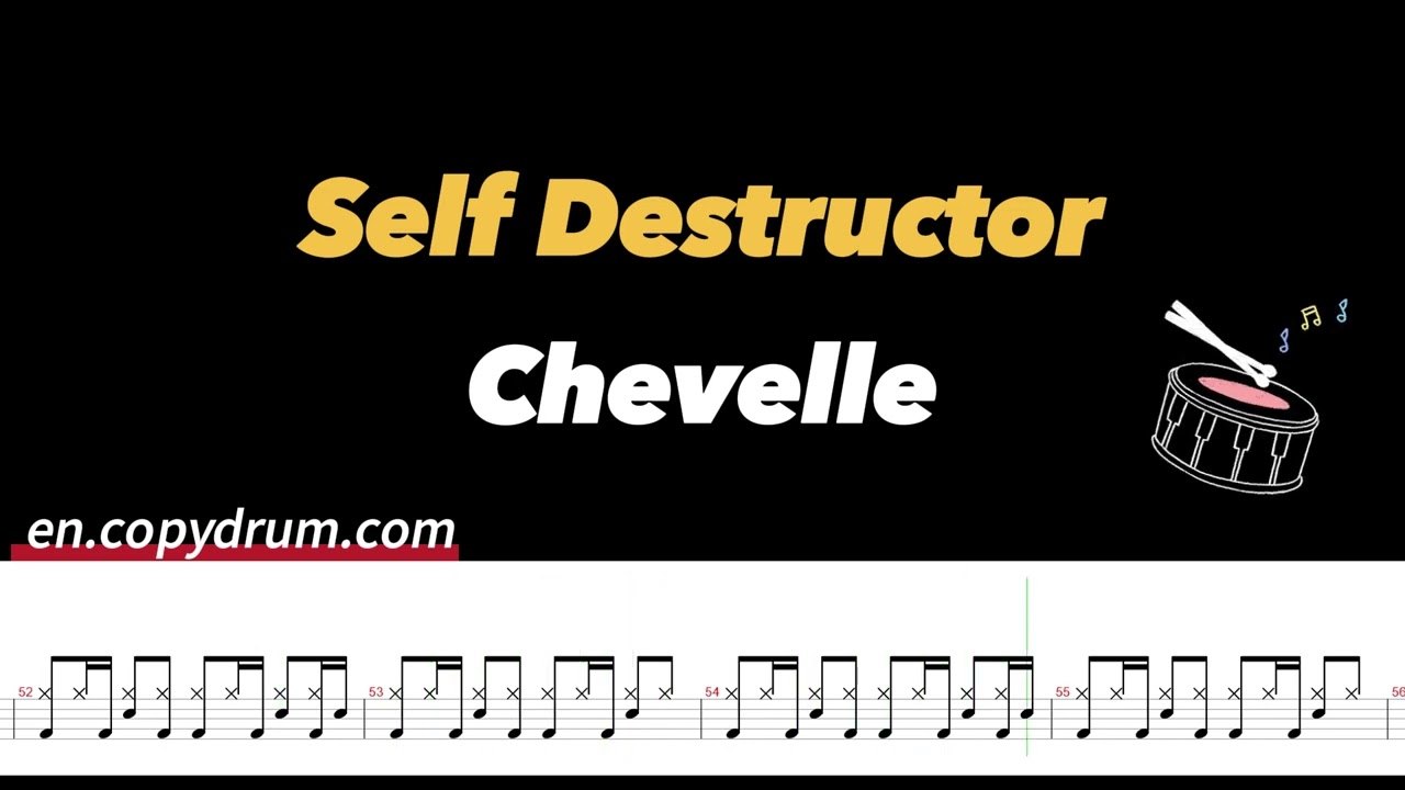 Chevelle-Self Destructor | Drum Sheet Music