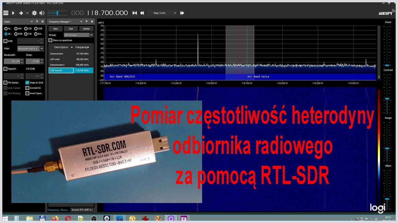 Применение RTL-SDR для гетеродинного измерения частоты радиоприемника Taraban 2 #003