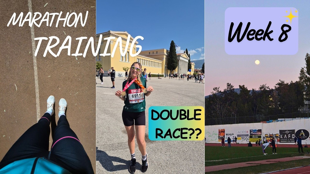 I Was Only Supposed to Run the Half Marathon of Athens… 😅 | Marathon Training Week 8