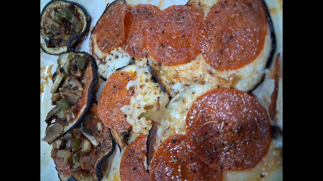 Kelly's try Eggplant pizzas