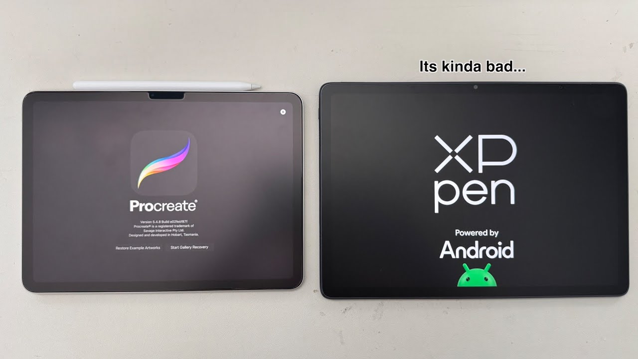 iPad Procreate User Tries Android | XP Pen Magic Drawing Pad | First Impressions