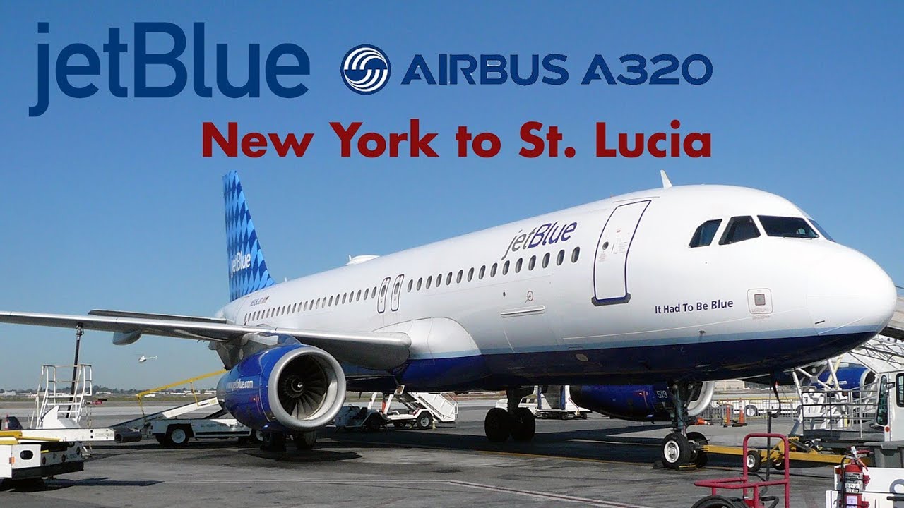 Jetblue Airways - Airbus A320 FULL FLIGHT EXPERIENCE/FLIGHT REPORT JFK-St. Lucia (1080p HD)