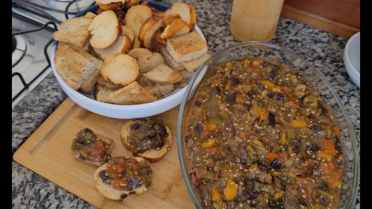 CAPONATA  (de berinjela) feita na panela de pressão!!  Rápido e fácil.