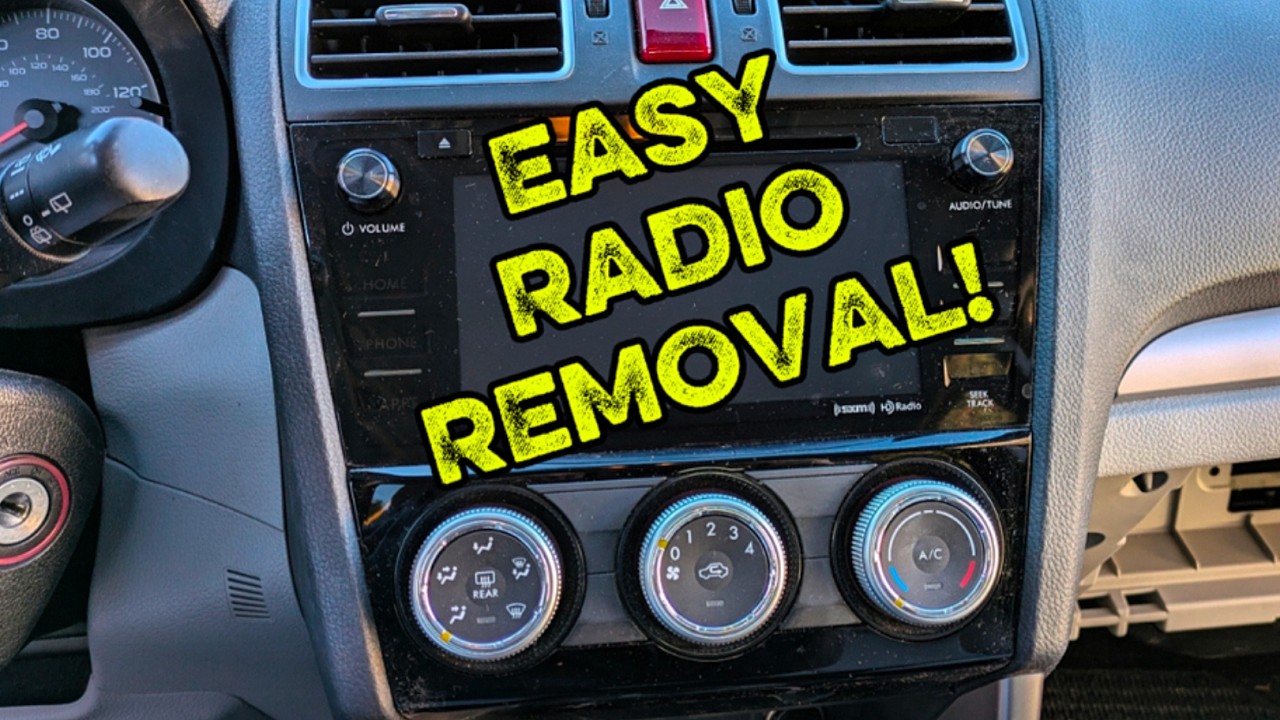 EASY 2016-2018 Subaru Forester Radio Removal