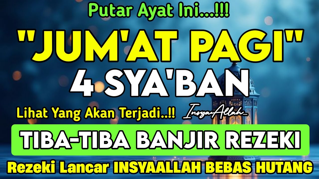 MUSTAJAB..!! PUTAR DZIKIR INI JANGAN KAGET REZEKI DATANG BERTUBI TUBI | Panjang Umur & Dosa Diampuni