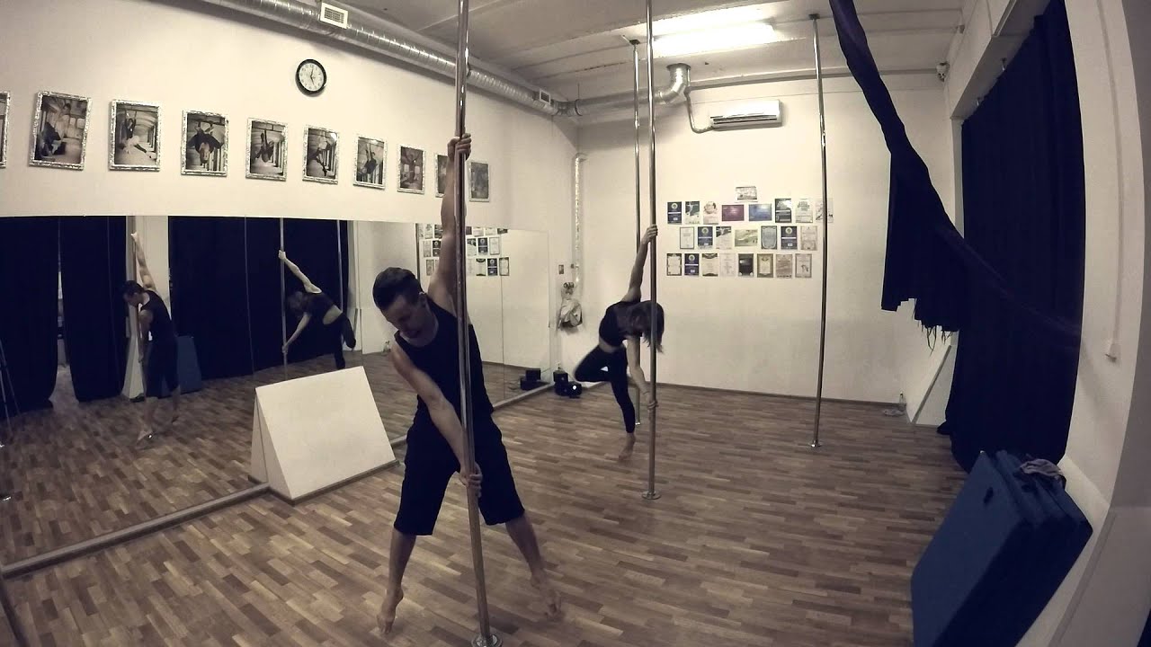 "Just 23 minutes" (Pole dance training) Volch & Yana