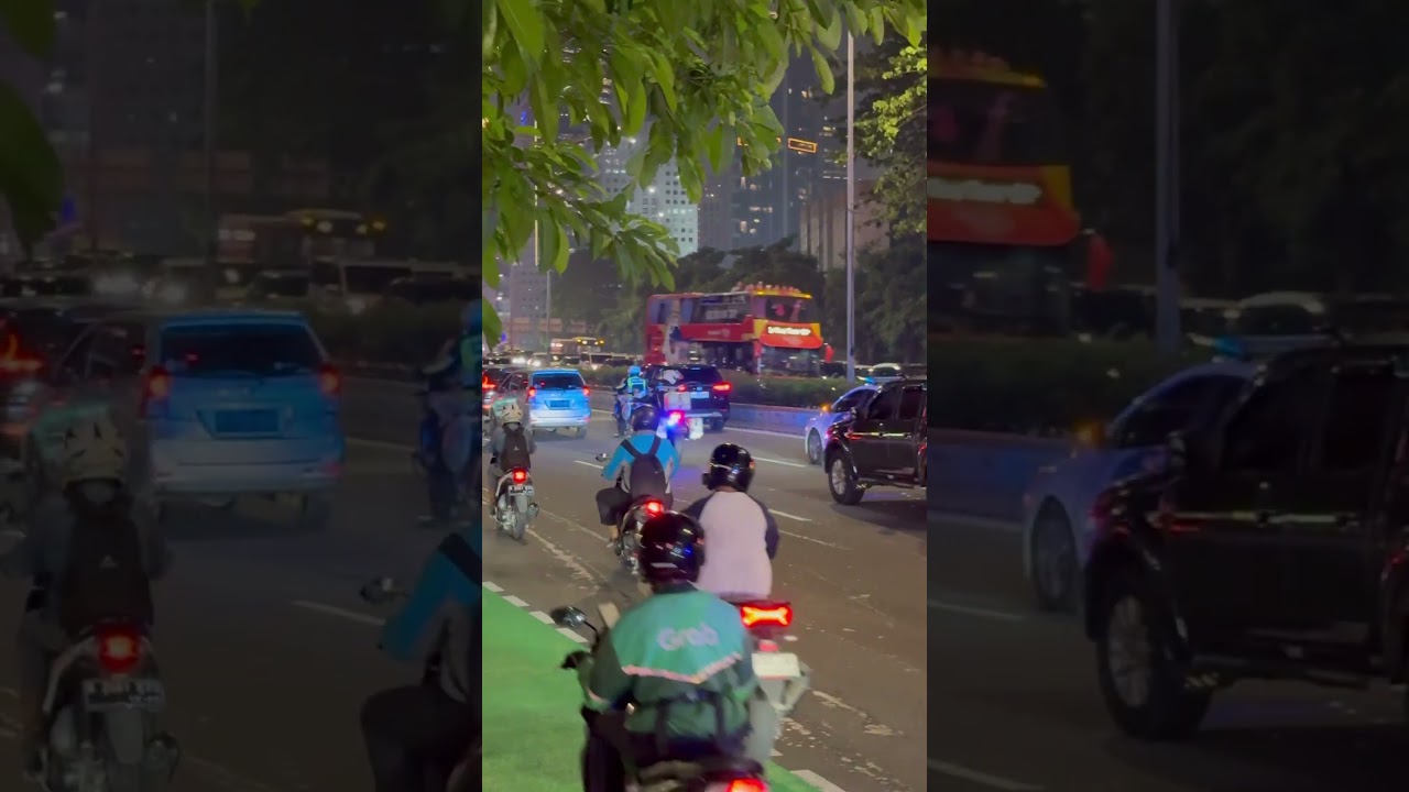 SUASANA JAKARTA PETANG TADI
