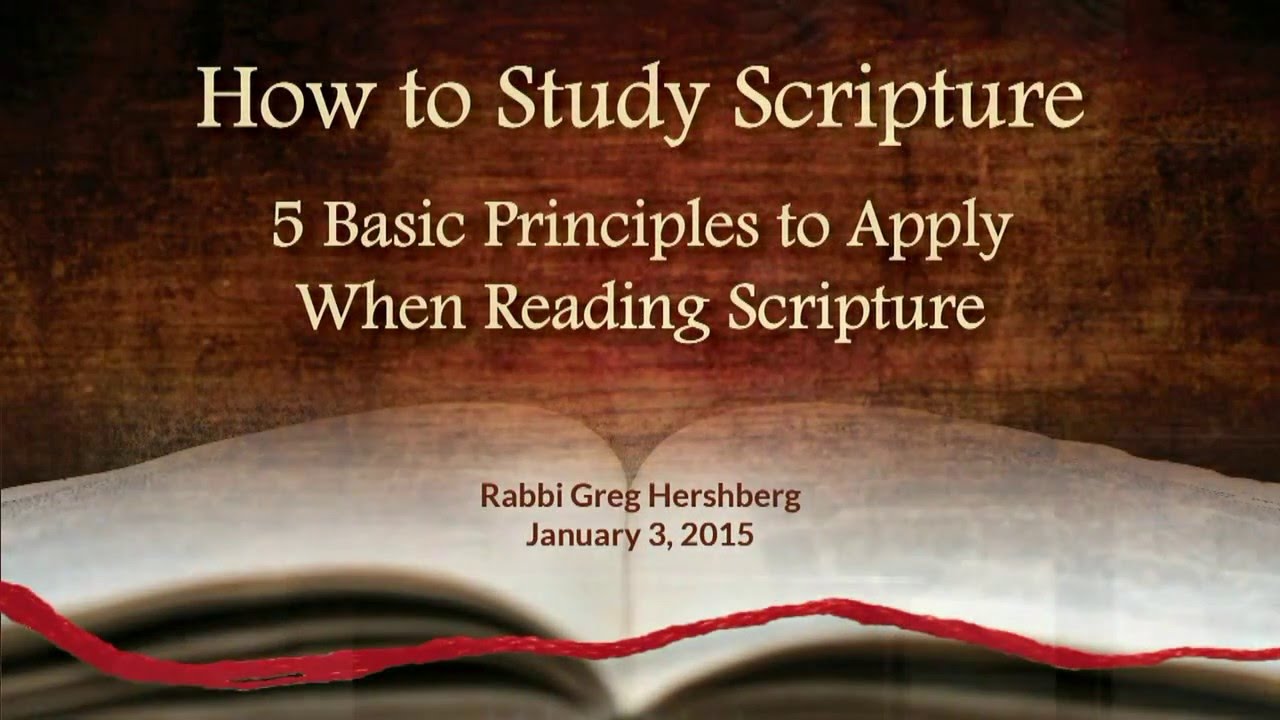 How to Study Scripture