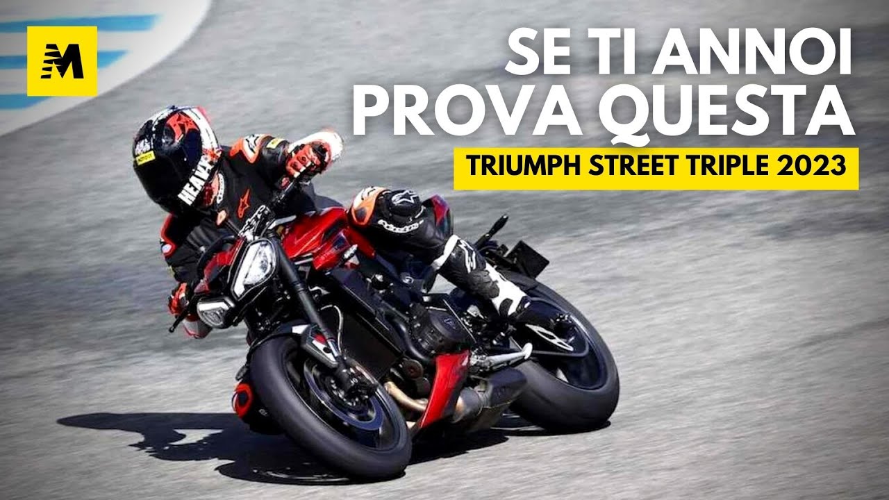 Triumph Street Triple R e RS 2023: se ti annoi, prova a guidarle! || La prova in strada e in pista!