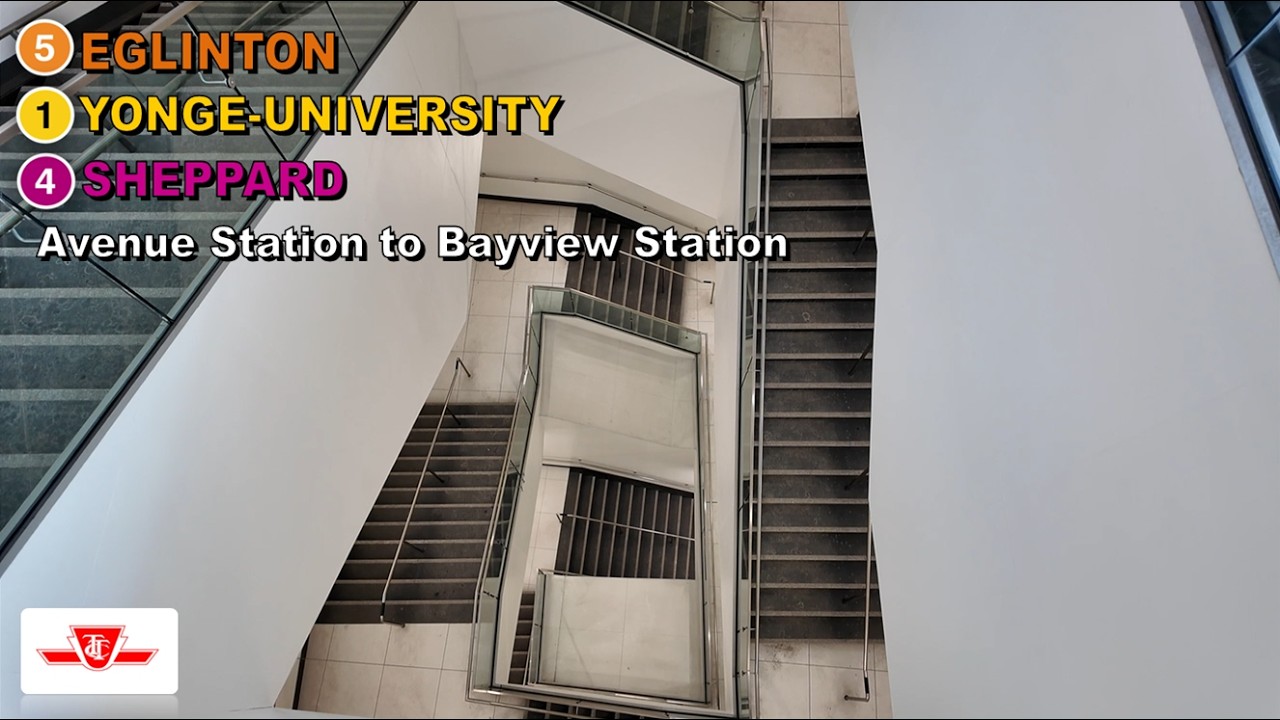 TTC POV Ride: Avenue Station to Bayview Station Via Eglinton Station
