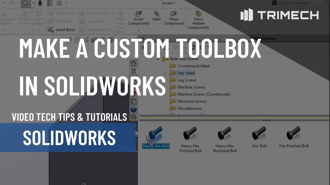 Создание пользовательского ToolBox в SOLIDWORKS