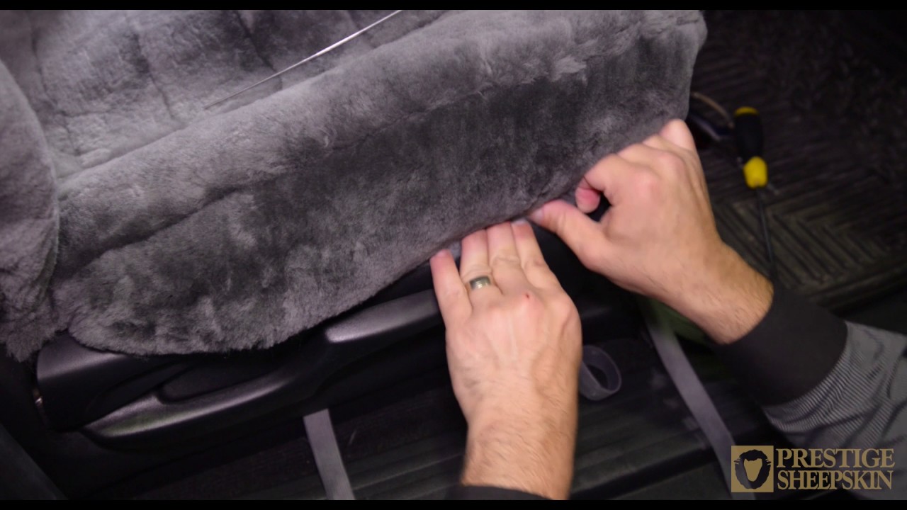 Custom Short Wool Front Car Seat Covers with Airbag Compatible Soft Stitching Video
