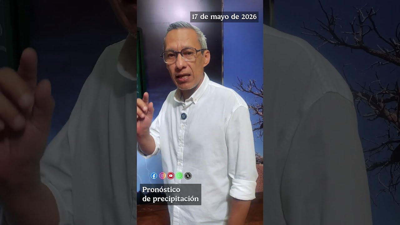 Pron&oacute;stico de precipitaci&oacute;n del 17 al 19 de mayo de 2026 #clima #pron&oacute;sticodeltiempo