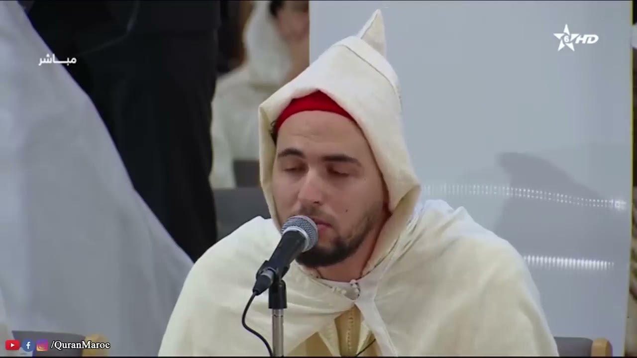 تلاوة القارئ معاذ الدويك من الدروس الحسنية بالقصر الملكي رمضان ١٤٤٤ 🇲🇦😍