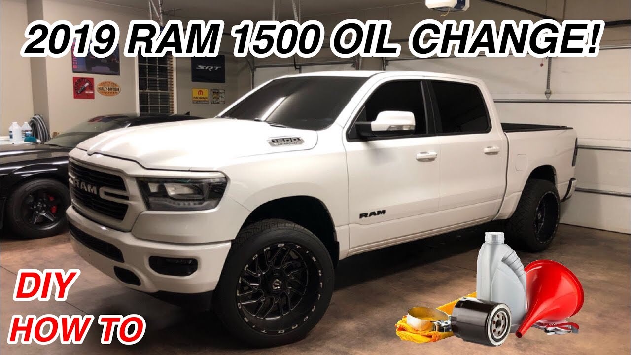 2019 RAM 1500 5.7L HEMI OIL CHANGE! *STEP BY STEP*