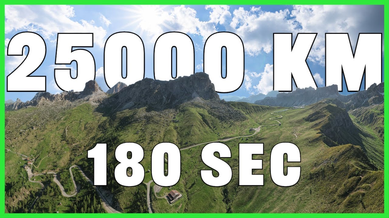 25000KM IN 3 MINUTES | rinding for 12 months