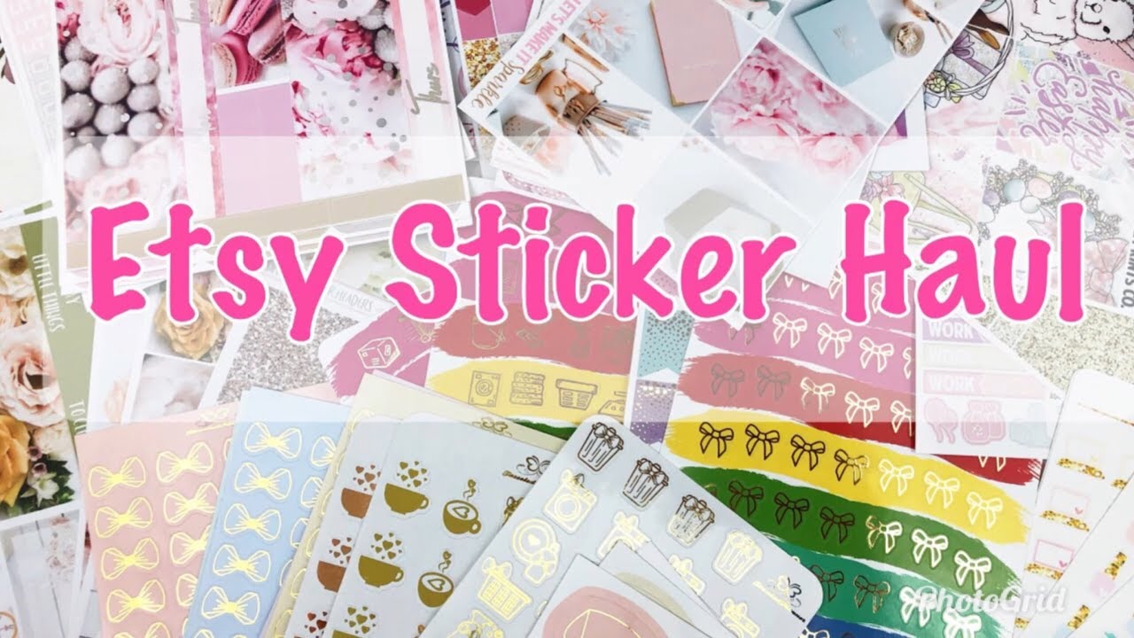 Super Long Etsy Sticker Haul