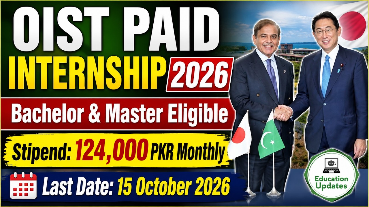 OIST Internship in Japan 2026 Fully Funded | Stipend 124,000 Monthly | How To Apply Online