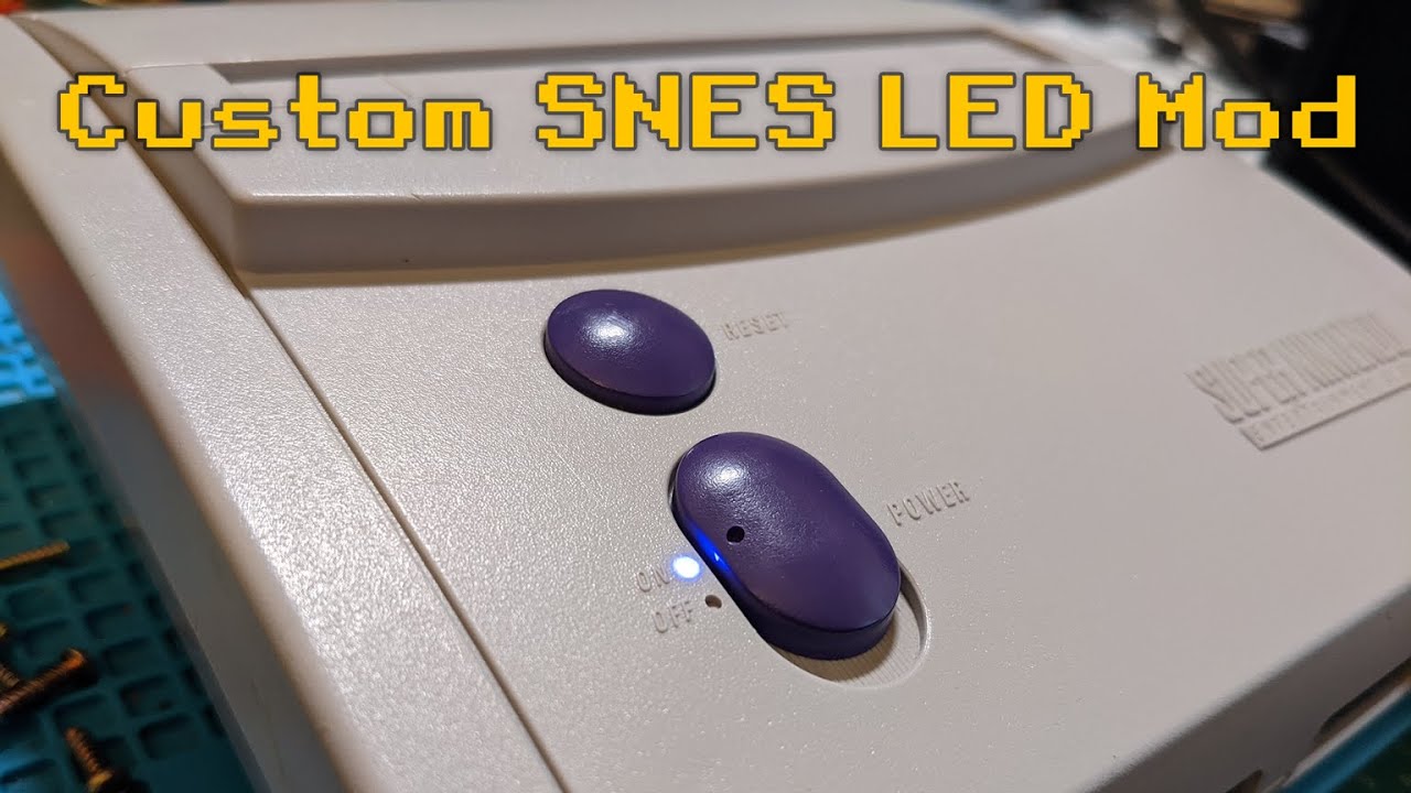 SNES Jr./Mini LED Mod with Custom Housing
