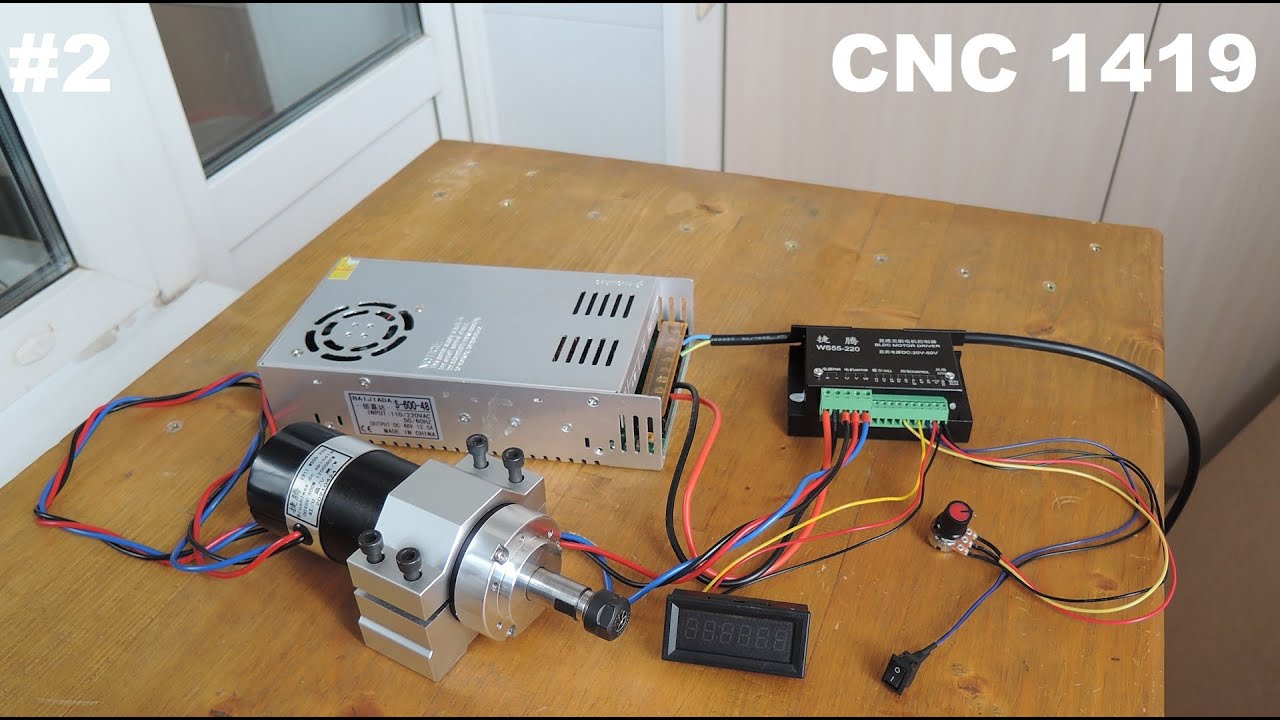 #2. CNC 1419 - Обзор шпинделя 500W.