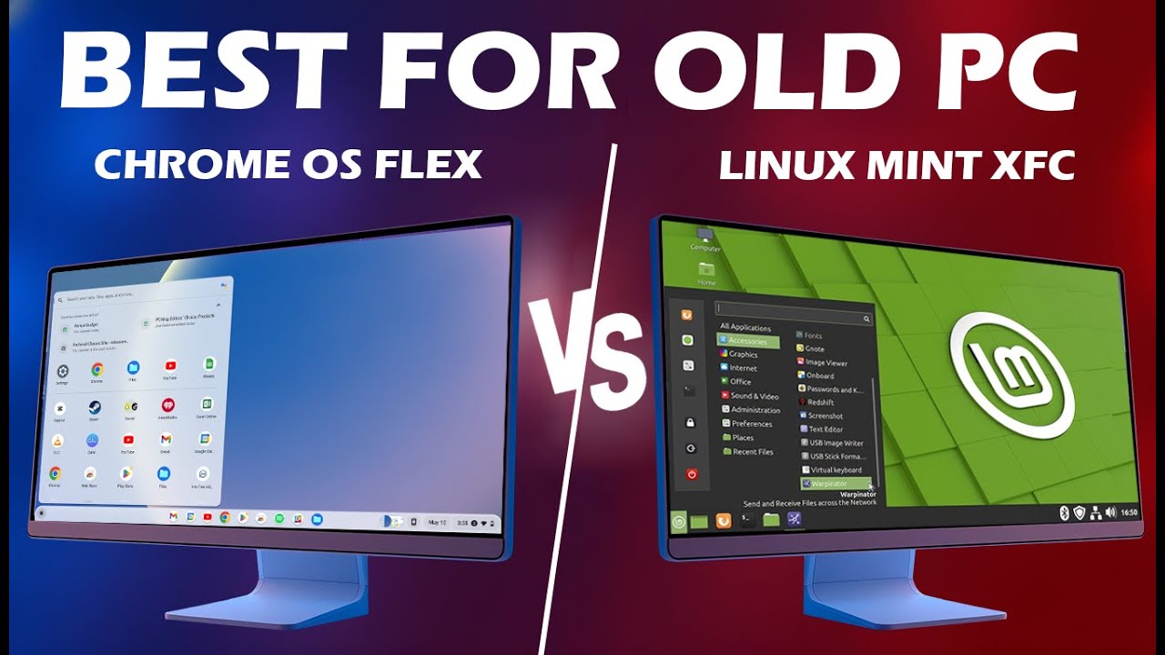Chrome OS Flex или Linux Mint XFCE &mdash; что лучше работает на старых ноутбуках?