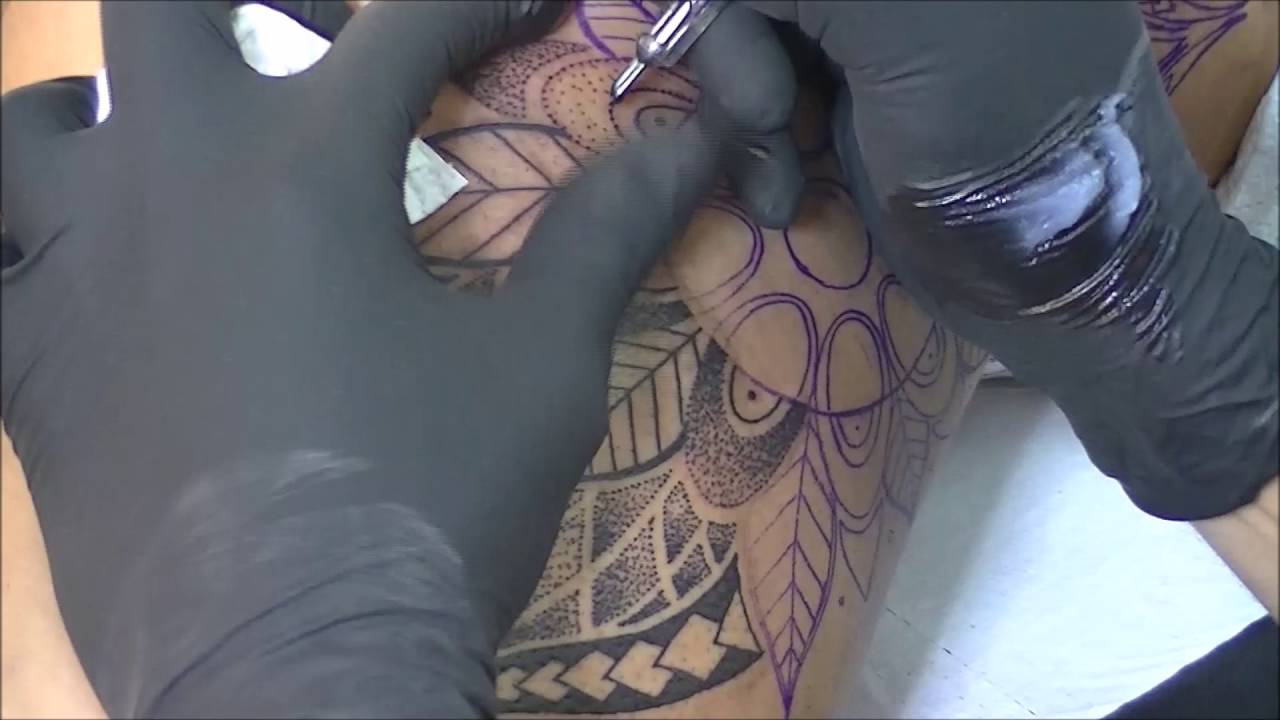 Mandala tattoo - time lapse