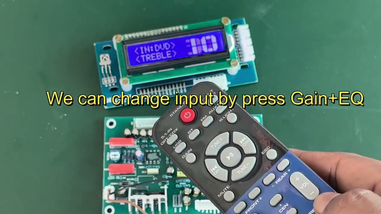 Gem Tech 5.1 Remote Kit for Power Amplifier Working Demo