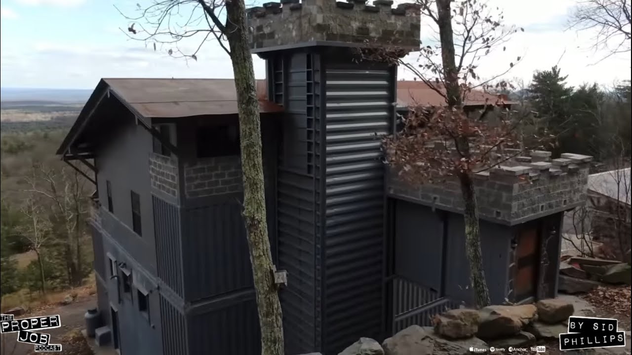Building a SHIPPING CONTAINER CASTLE