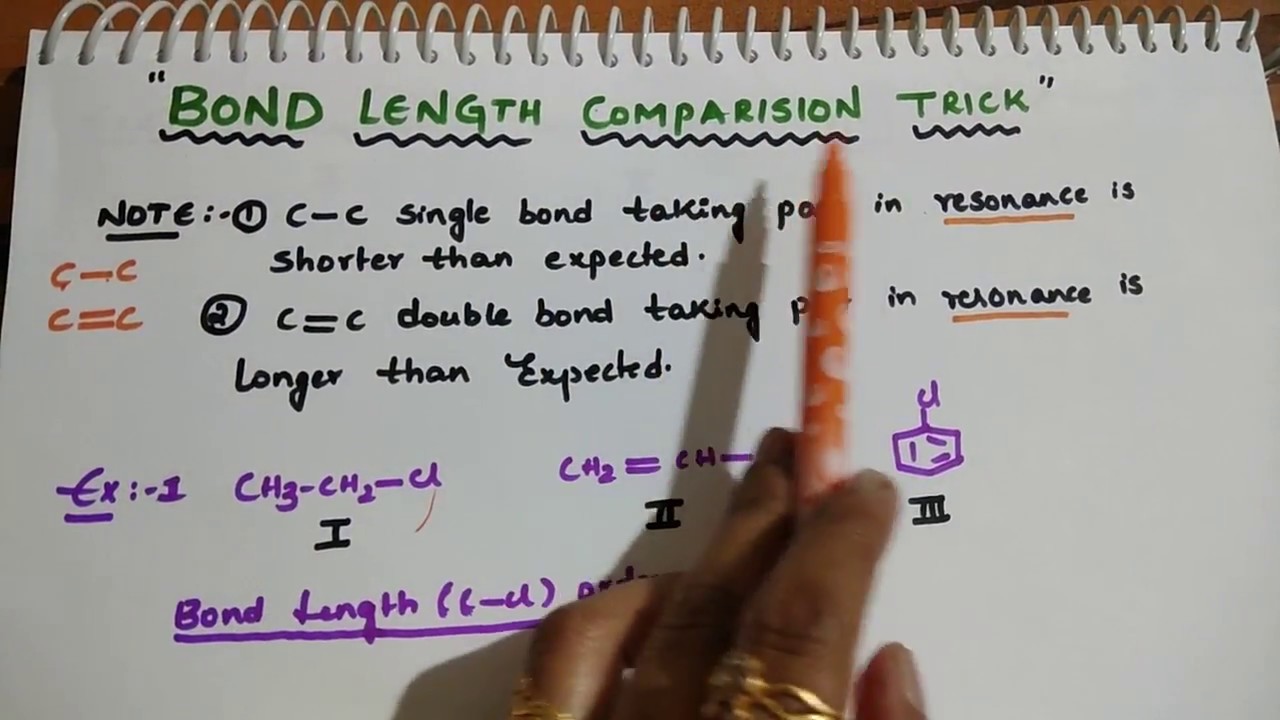 Bond Length Comparison Trick