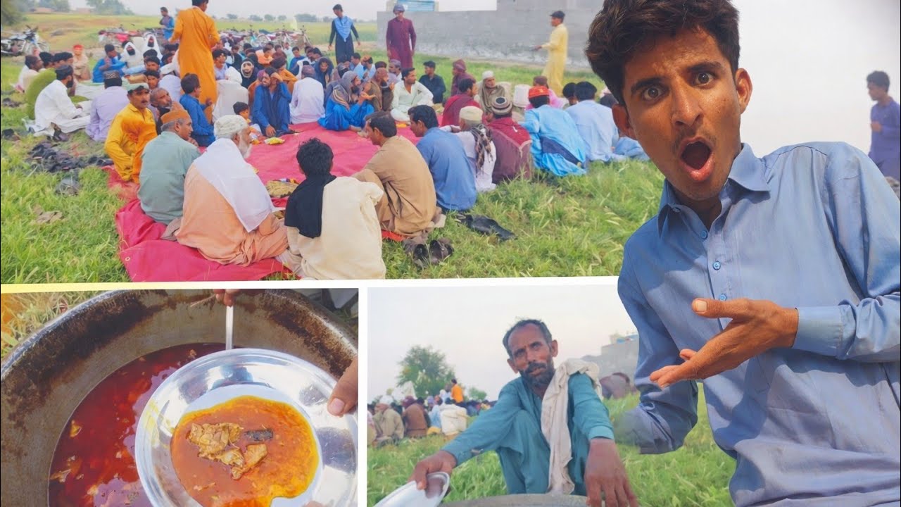 Aaj Hamare Gaon Mein Bohat Bari Iftar, Gaon Ke Sabhi Log Shamil – MashAllah. آج ہمارے گاؤں میں افطار