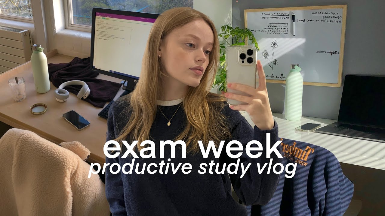 UNI VLOG 🎧 midterms, essay writing, 6am mornings
