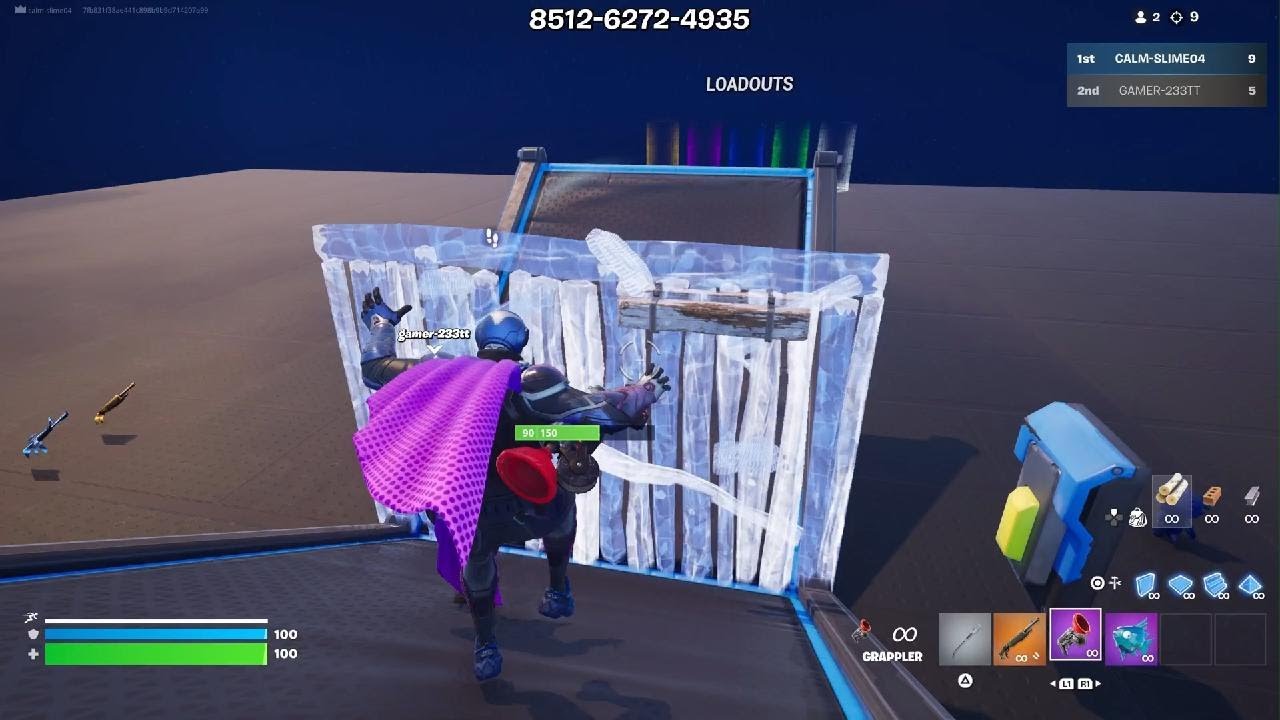 1v1 my friend in Fortnite