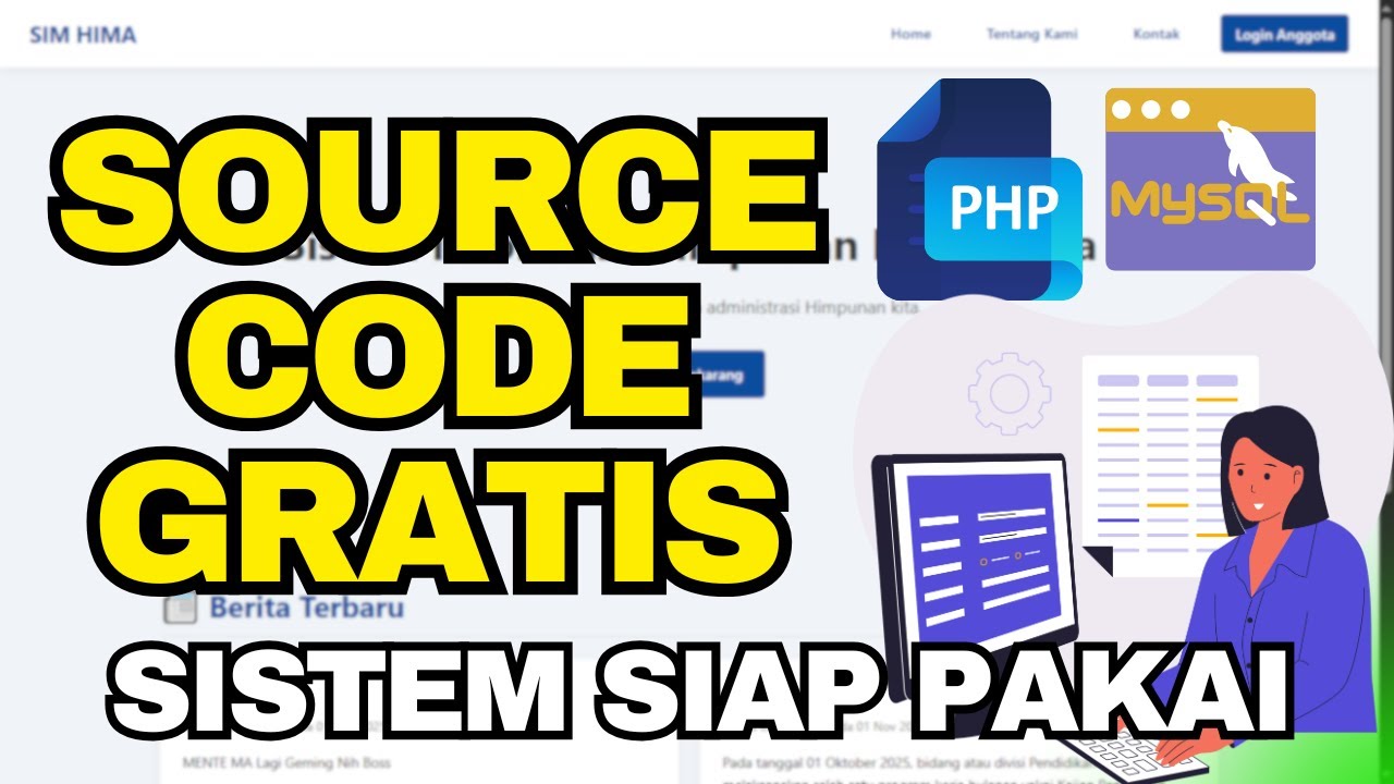 SOURCE CODE GRATIS! Demo Aplikasi Himpunan Mahasiswa Lengkap (PHP 8 & MySQL)