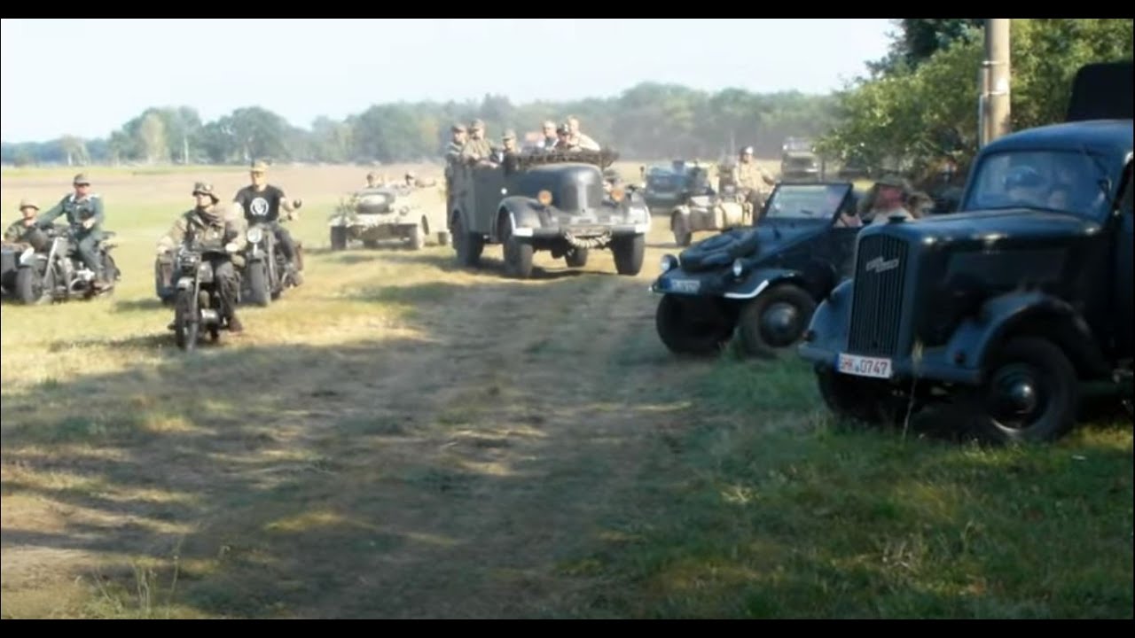 Lanz Bulldog, Oldtimerpflügen in Lynow 2016, Wehrmacht - Kfz, Axien