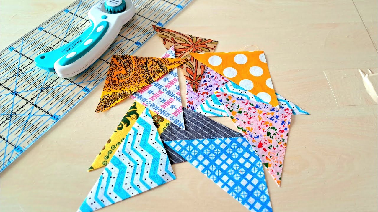 Sew Smart with Triangles: My Top Quilt idea!! Patchwork Designing with CuteTriangle Fabrics.
