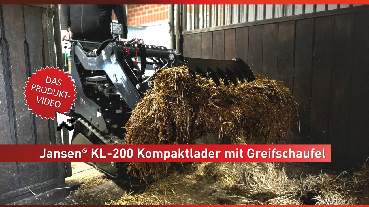 OPTIONAL ERH&Auml;LTLICHE GREIFSCHAUFEL F&Uuml;R DEN JANSEN&reg; KOMPAKTLADER KL-200