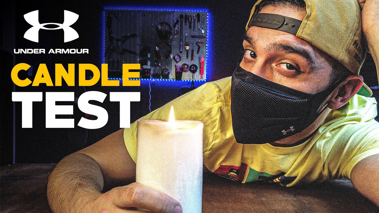 I tested The $30 Under Armour SPORTSMASK with the Candle!  | I'm in SHOCK!
