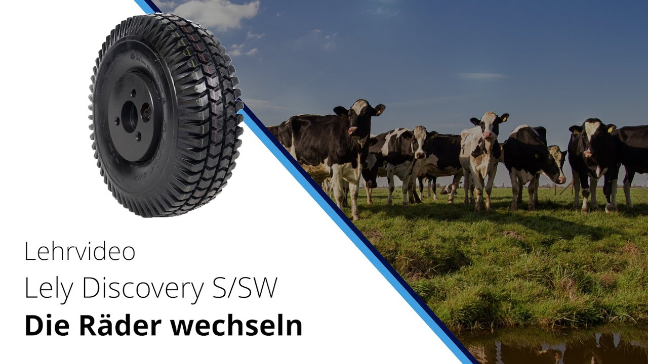 Radwechsel bei einem Lely Discovery