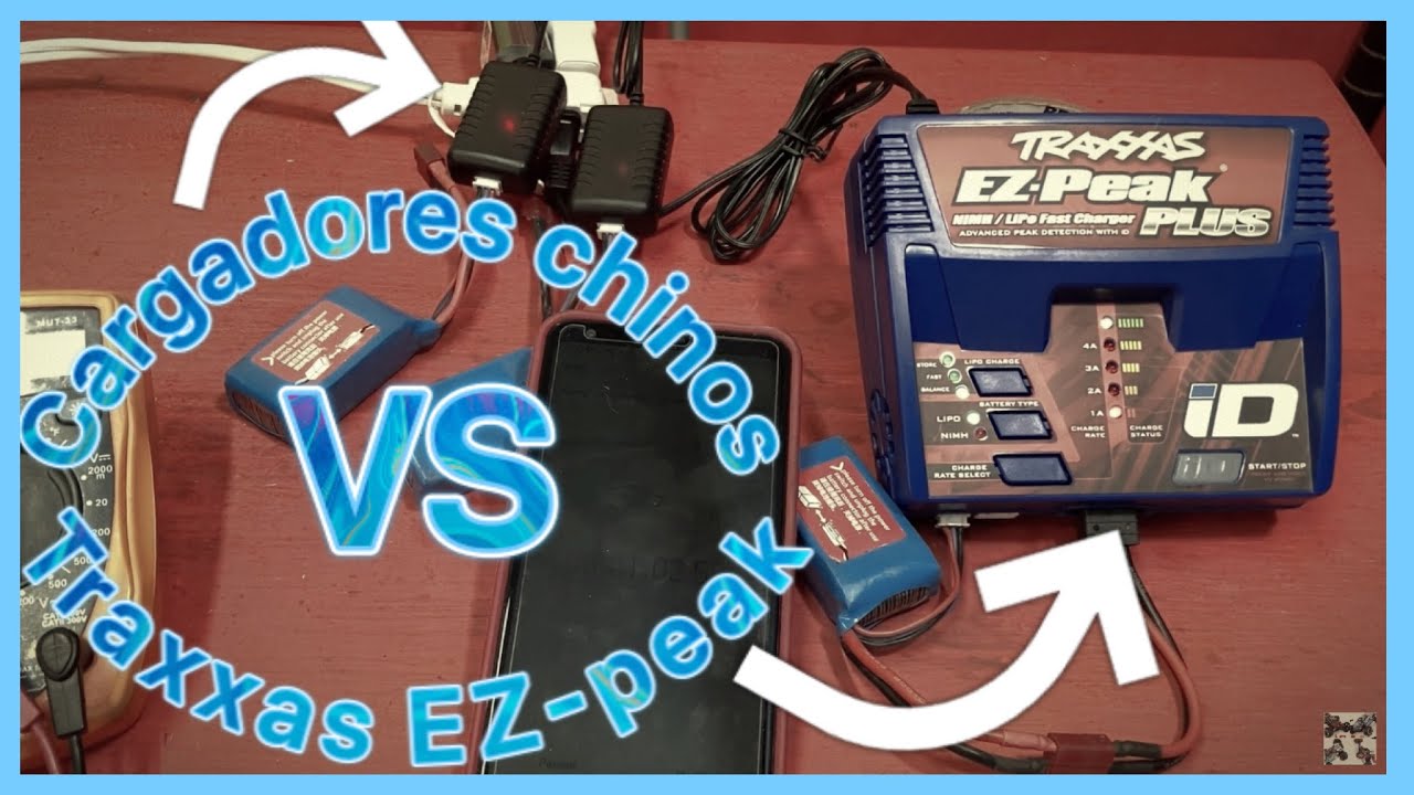 cargador traxxas EZ-PEAK vs cargadores WLTOYS (Chinos)