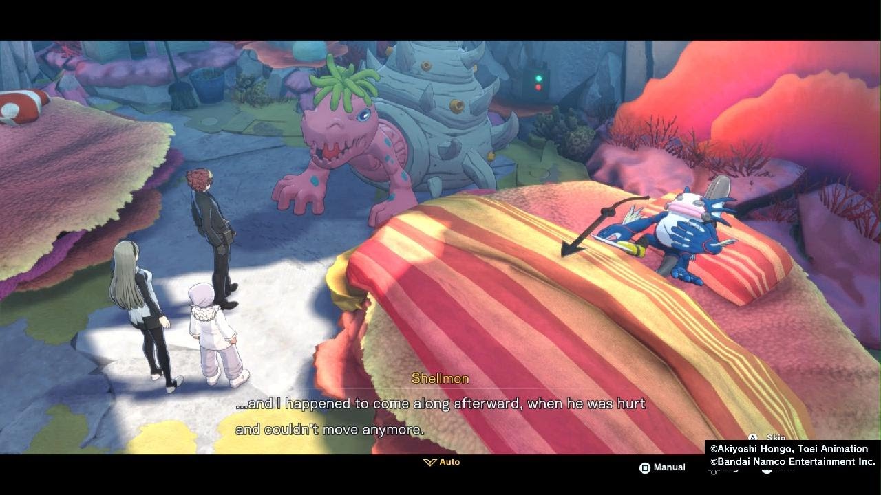Digimon Story Time Stranger: Shellmon and Divermon! Calamity in the Abyss Area PS5 4KHD