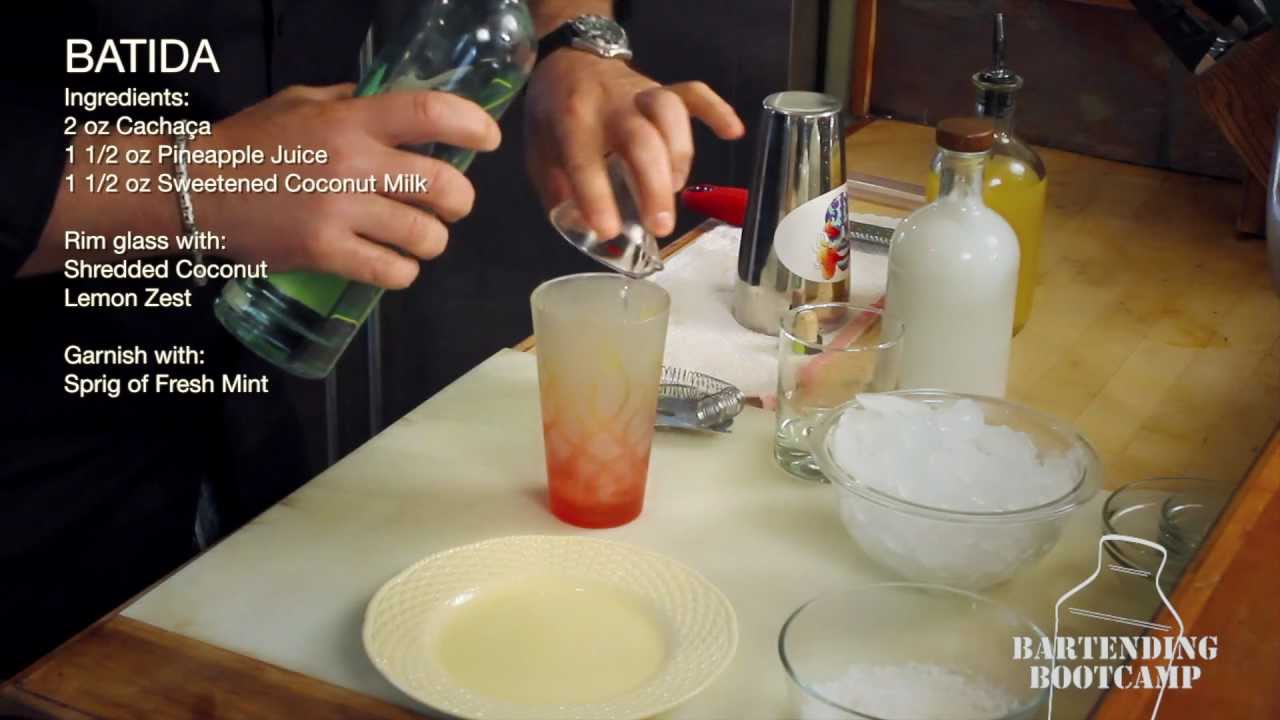 How to Make a Batida Cocktail - Bartending Bootcamp