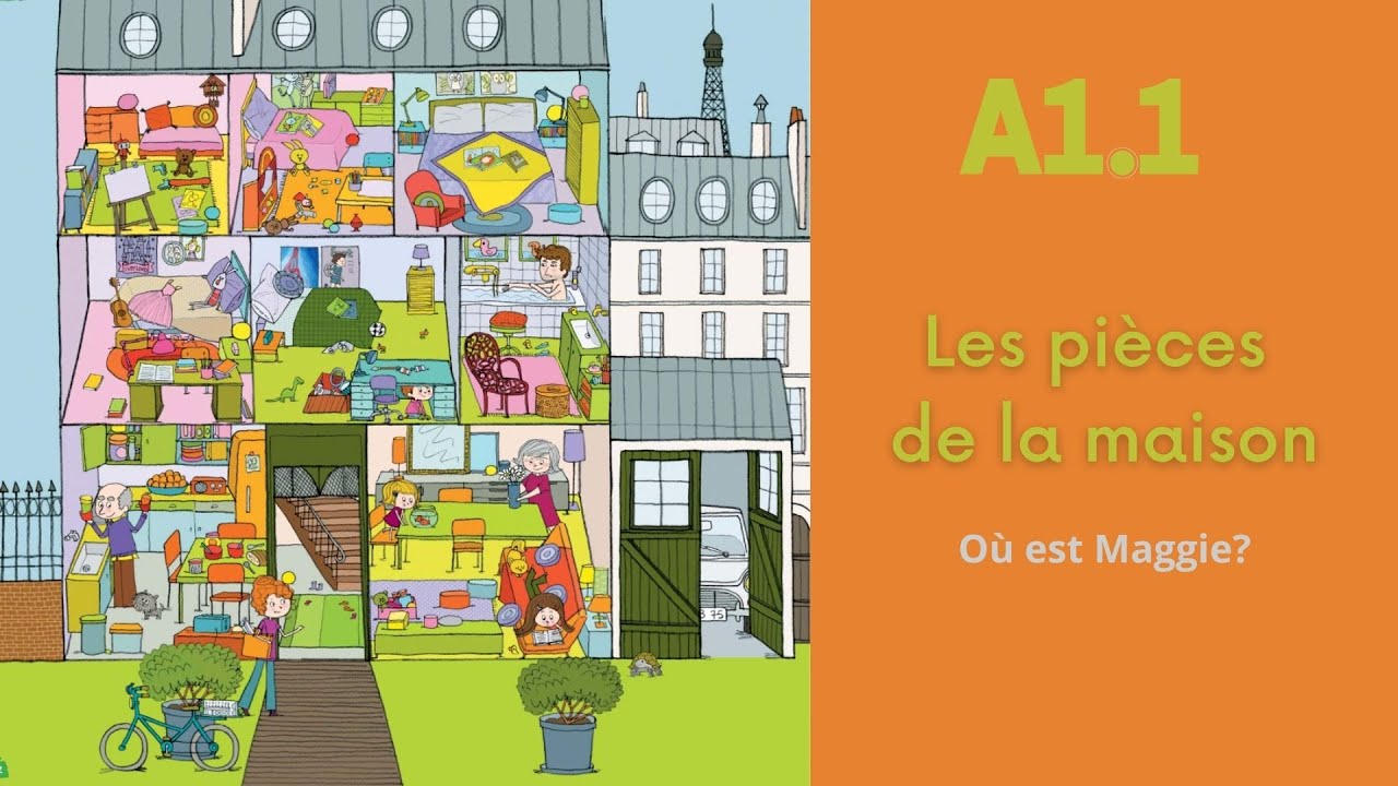 Les pièces de la maison: Où est Maggie? (A1.1)