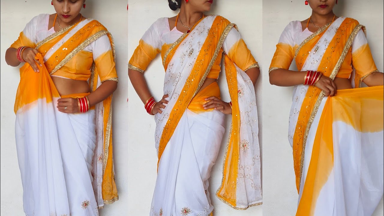 How to Drape Saree Perfectly to Look Slim & Tall for Beginners | Perfect Pleating Tutorial🎀