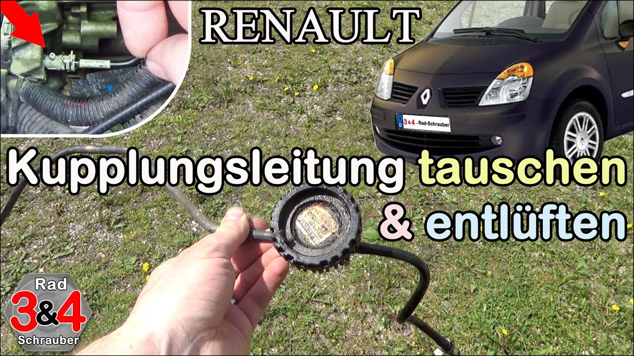 Kupplungsleitung tauschen / Kupplungsleitung hydraulische Kupplung entlüften beim Renault Modus