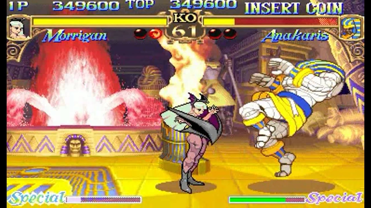 Darkstalkers: The Night Warriors (Arcade) - Morrigan Longplay