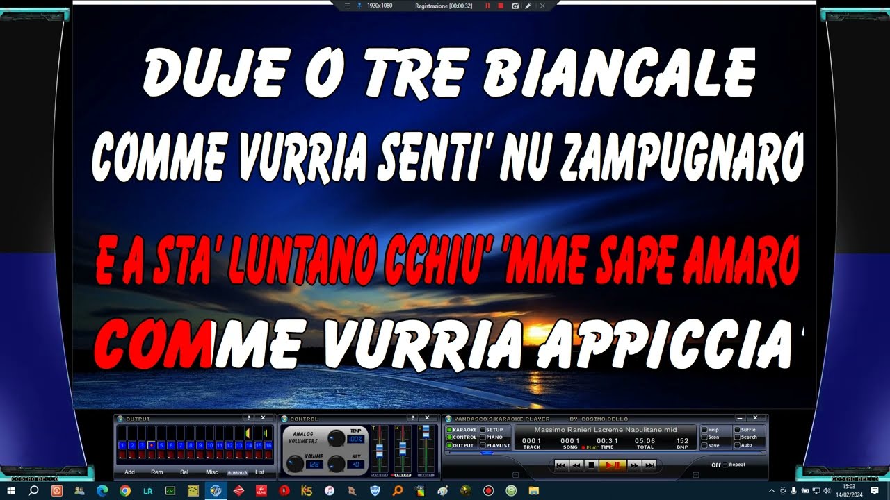 Massimo Ranieri Lacreme Napulitane - Karaoke