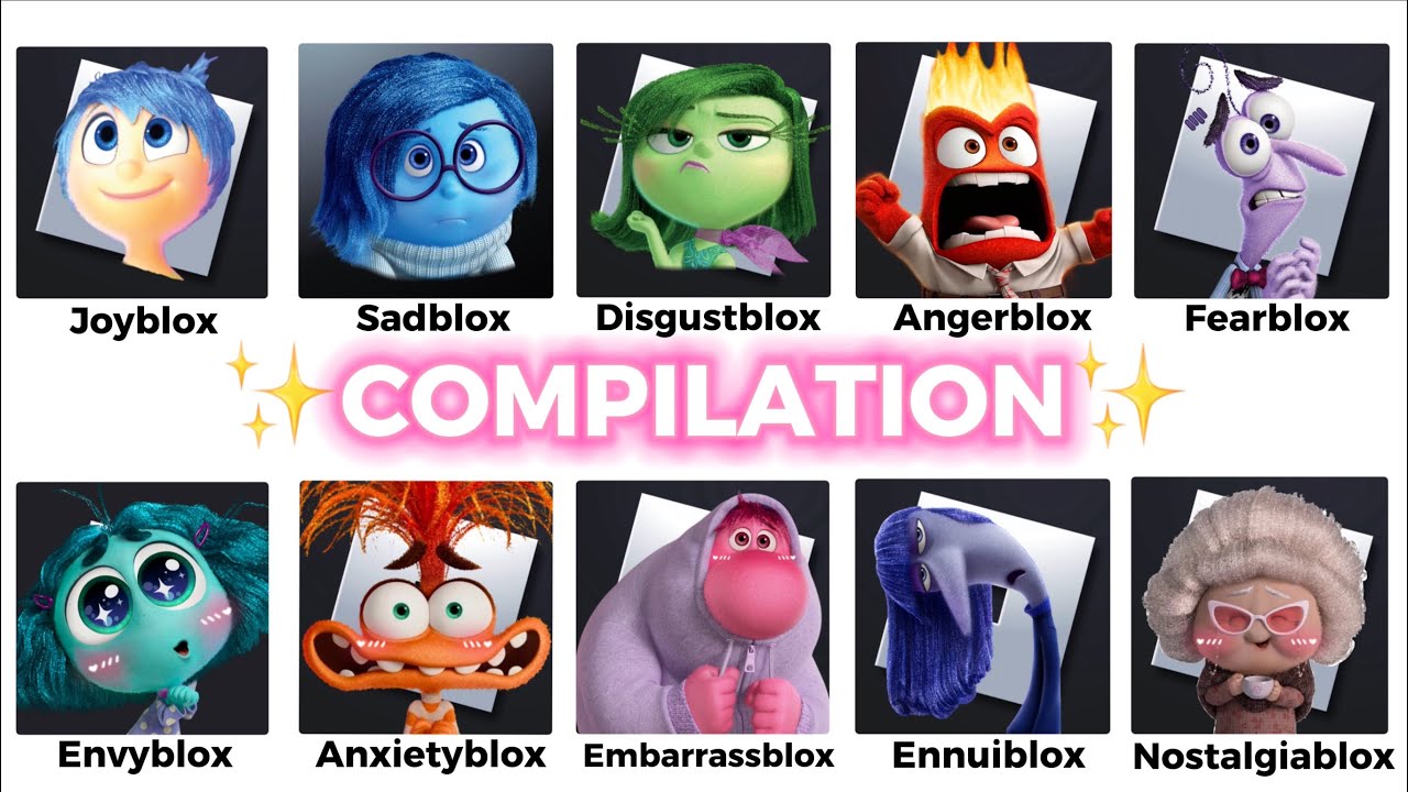 If INSIDE OUT Characters Owned ROBLOX-😱🥹🌈 *COMPILATION*
