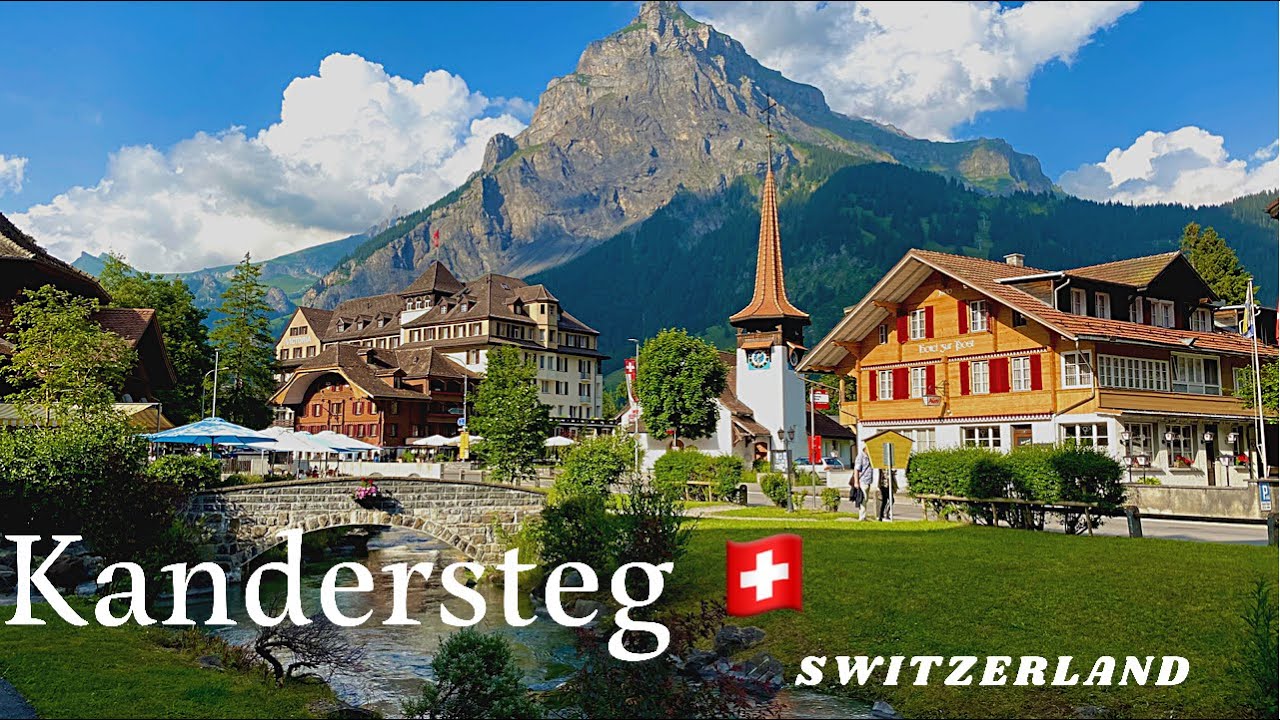 Kandersteg, the Village in the Heart of the Alps🏔| Walk Tour | Switzerland 🇨🇭|