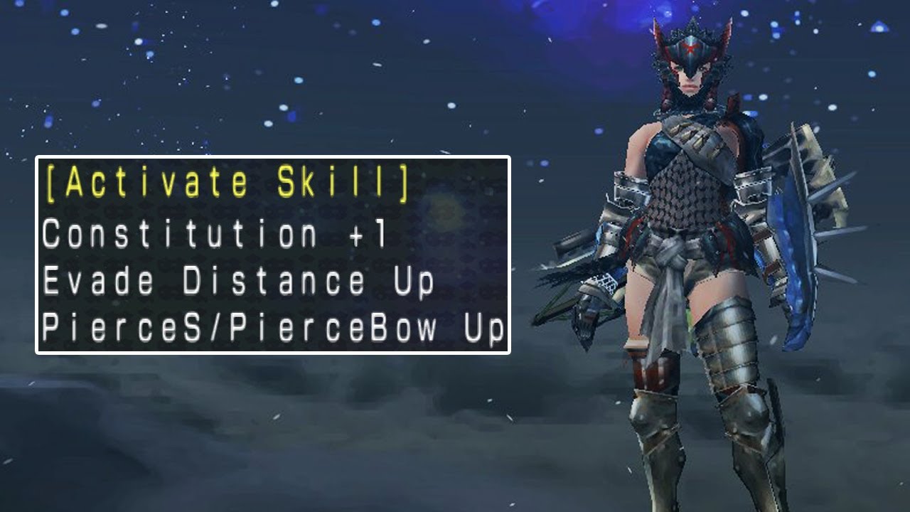 Comfortable High Rank Pierce Heavy Bowgun Set in MHFU