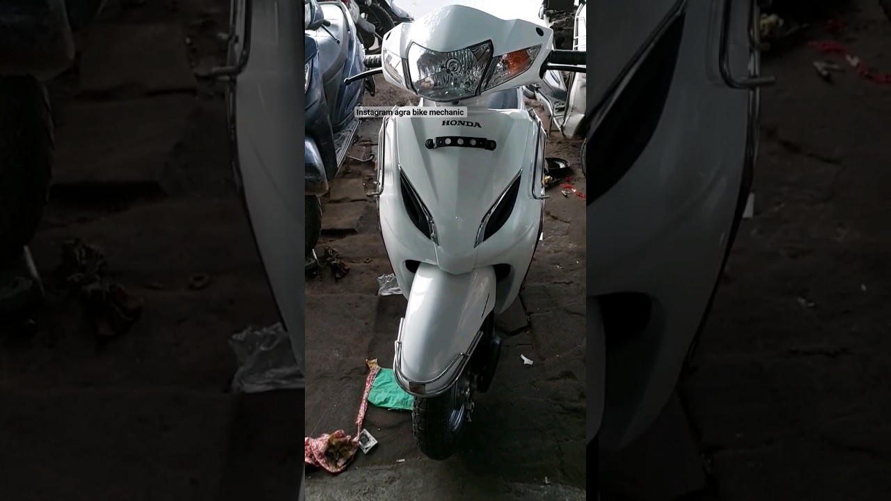 Honda Activa 3g Restoration | Honda Activa 3g White Paint #ytshorts #agra #agrabikemechanic #shorts